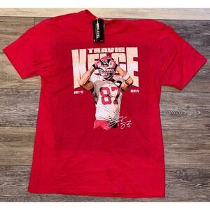NWT Men's Travis Kelce Kansas City Chiefs 500 Level NFLPA T-Shirt - Medium - Red